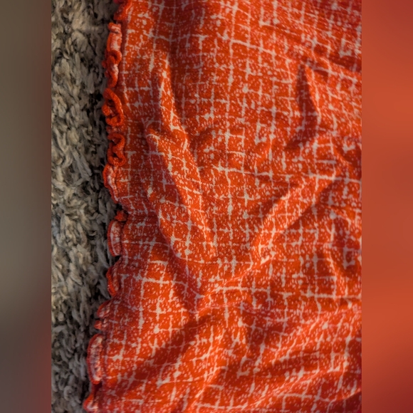 Coral Tie Strap Sundress with Ruffled waist and hem | Cottagecore • Summer • Boh - Picture 5 of 6